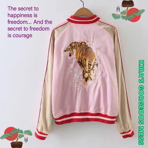 💋BNWT💋REVERSIBLE BOMBER JACKET💋PINK💋BACK IN STOCK!!!💋💋 - Picture 3 of 4